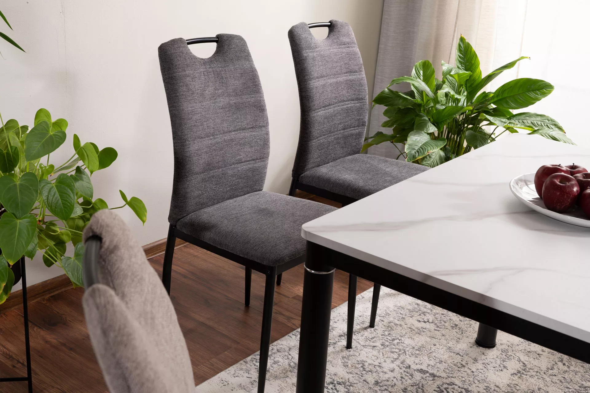 Damar White Marble Dining Table - Image 4