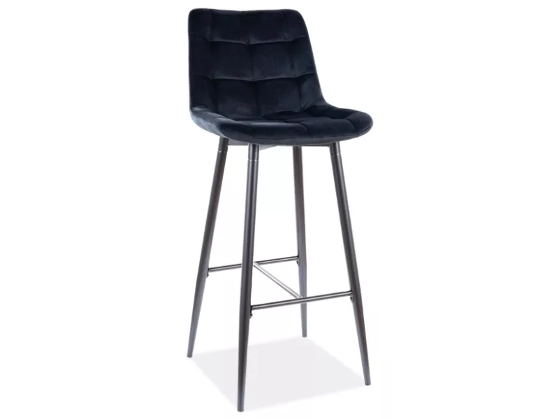 Chic H-1 Velvet Bar Stool