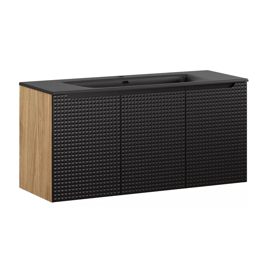Luxor Black Vanity + Basin 120cm