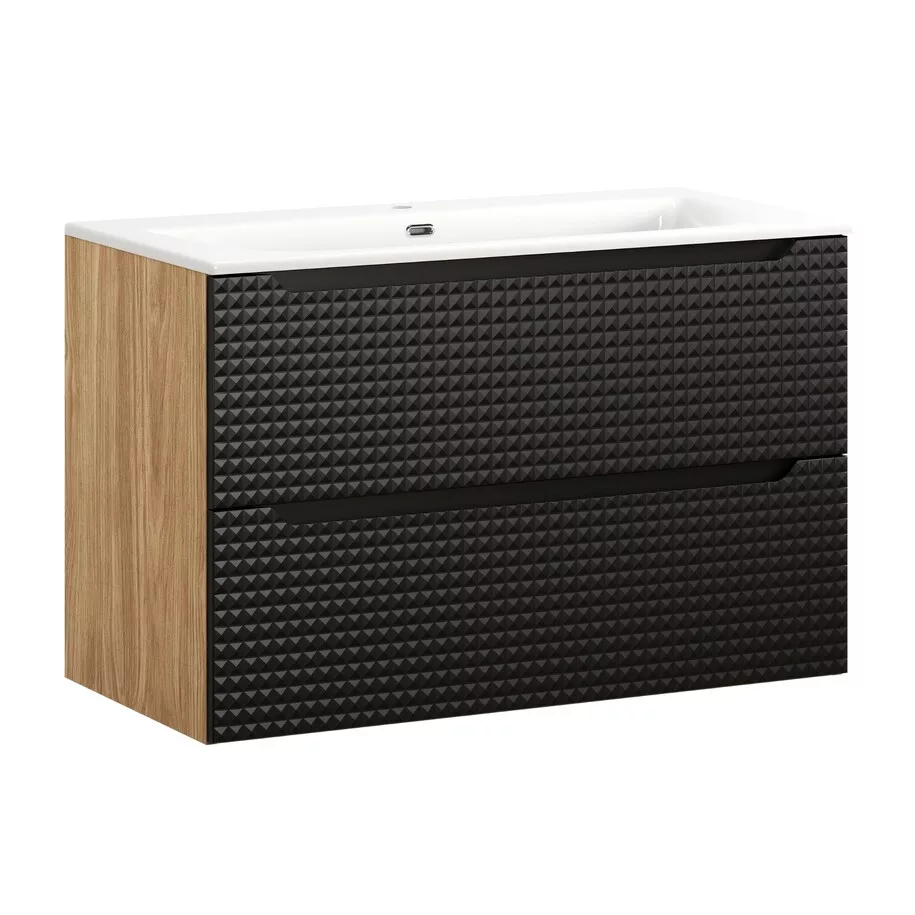 Luxor Black Vanity + Basin 90cm