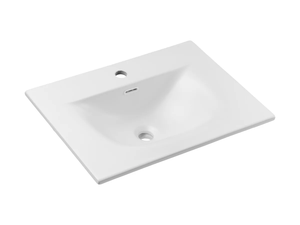 SKY 1 60 MATT WHITE Single-bowl Furniture Washbasin 60cm