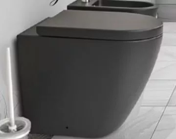 B-2376B Black Matte W.C