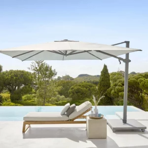 Side Pole Umbrella 3X4M + 120kg BASE - 12MPC31P016C