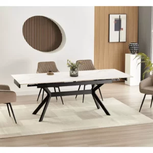 Imperia Extendable Table White Matt