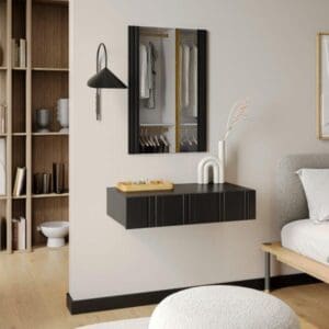 ISLA dressing table, matt black