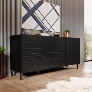 NOVA chest of drawers, matt black