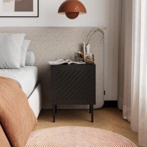 SIENA bedside table black