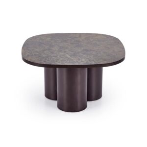 CORDINA coffee table brown marble / brown