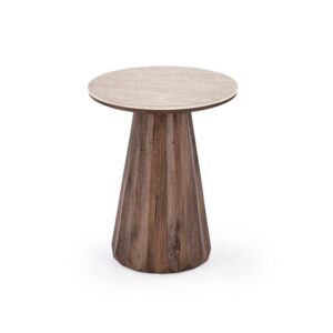 DIAVOLA S ława travertine / walnut
