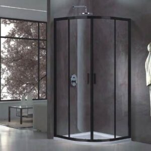 Shower Cubical Round Black